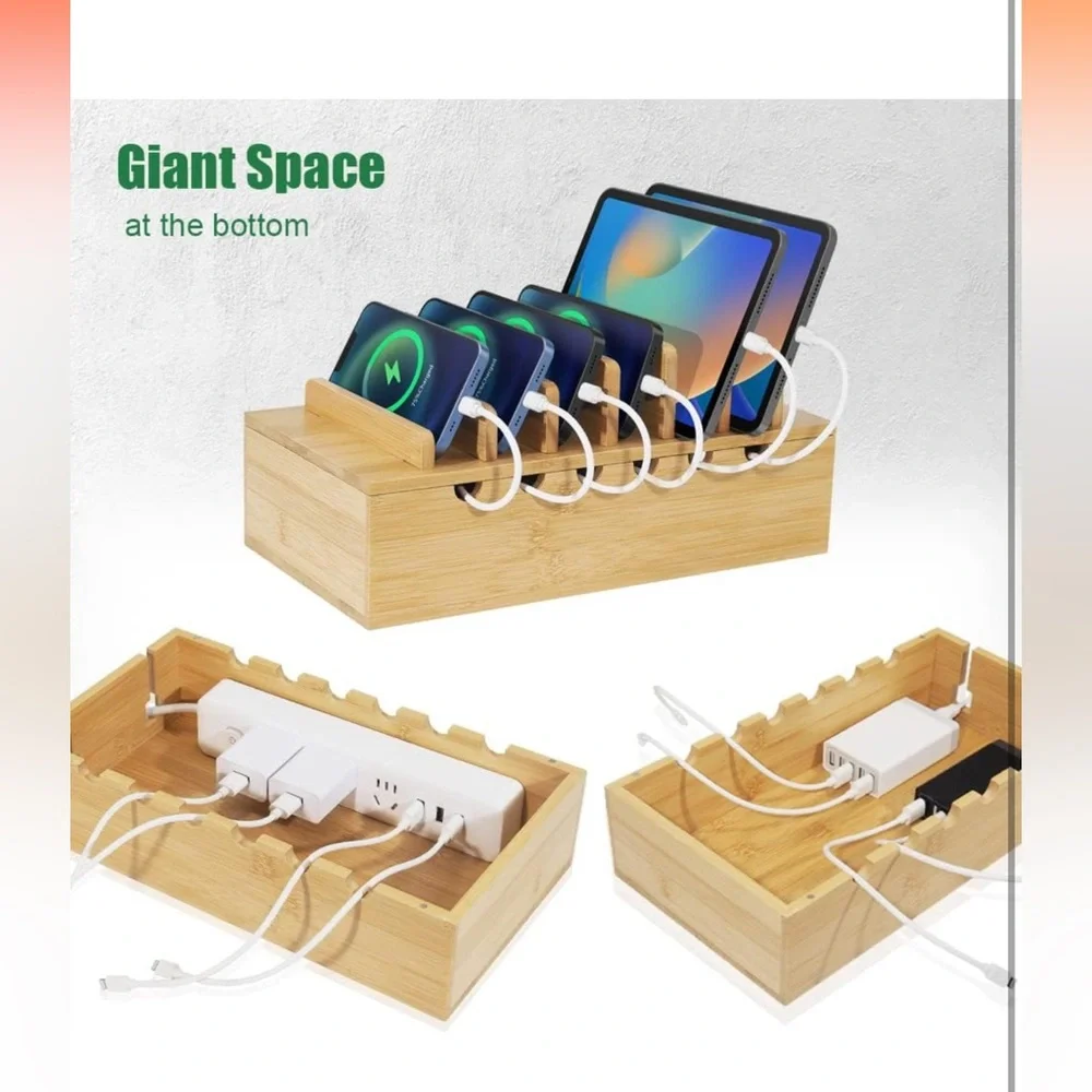 Bamboo charging station